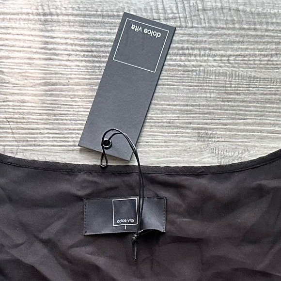 Doce Vita Elegant Black Sheer Maxi Dress old money style - Picture 8 of 8